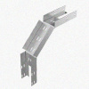 Лоток замковый перфорированный КСЗ 200х65-90 УТ1,5 для поворота трассы вниз на 90, горячее цинкование, S1,5