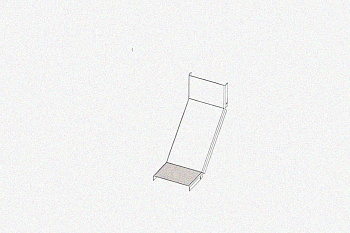 Крышка лотка КЛП 150х65-90 УХЛ1 для поворота трассы вверх на 90, горячее цинкование, S1,0