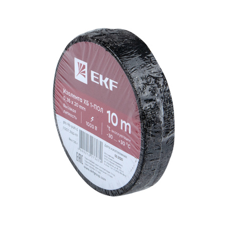 Изолента ХБ 1-ПОЛ 20мм/10м (125г) PROxima EKF