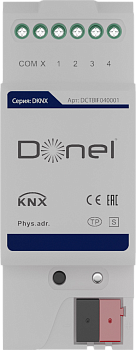 Donel KNX Универсальный интерфейс, 4 канала, монтаж на DIN-рейку Cерия DKNX