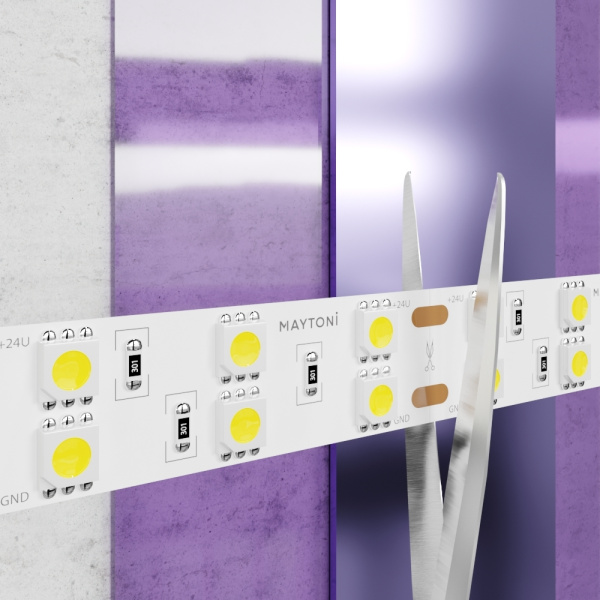 Лента светодиодная 24В 5050 28,8Вт/м 252LED/м 3000K 5м IP20 15мм Technical Maytoni