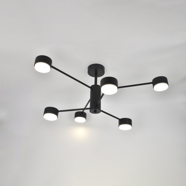 Люстра под лампу GCHL-6GX53-M Черная Стеллар General