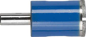 Сверло алмазное трубчатое для дрели d 25 мм по стеклу и керамике, Р100, цилиндрический хвостовик, Профессионал ЗУБР