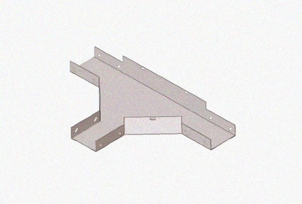 Лоток тройниковый глухой ОТГ 100х50 У3, окрашенный, S1,0