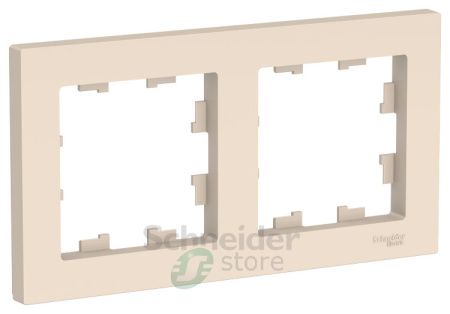 ATLASDESIGN Рамка универсальная 2-м . бежевый IP20 (уп.30шт) Schneider Electric