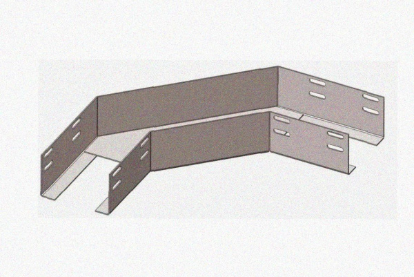 Лоток угловой глухой КГГ 100х65-90 УХЛ1 поворот на 90, горячее цинкование, S1,0