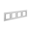 Рамка из алюминия, "Avanti", серая, 4 поста (8 мод.) DKC