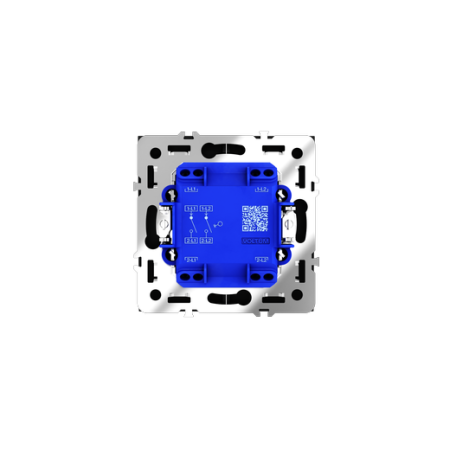 Выключатель встраиваемый Voltum S70 двухклавишный 10А, (черный матовый)