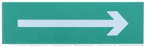 Сменное табло "Направление к эвакуационному выходу направо" зеленый фон IEK