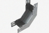 Лоток замковый глухой КСЗГ 100х110-90 УХЛ1 для поворота трассы вниз на 90, горячее цинкование, S1,0