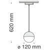 Светильник трековый 10Вт 3000K Черный IP20 Kiat TR018-2-10W3K-B Technical