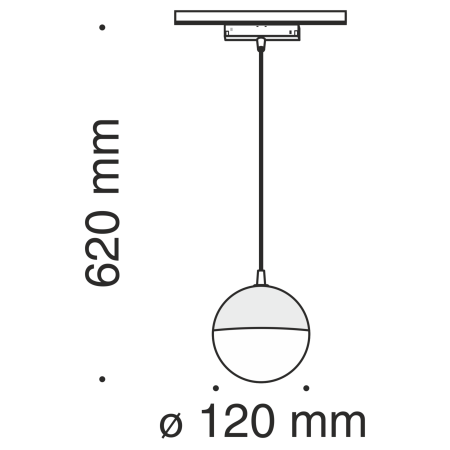 Светильник трековый 10Вт 3000K Черный IP20 Kiat TR018-2-10W3K-B Technical