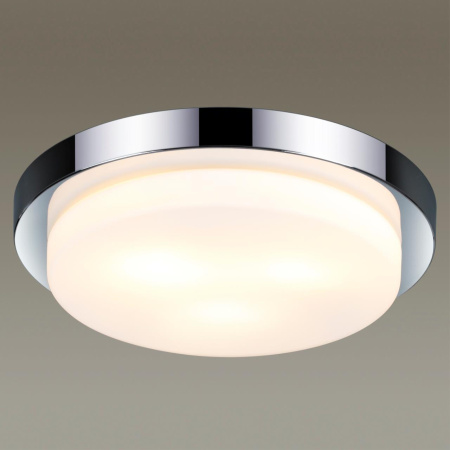 Н/п св-к IP44 E14 3*40W 220V HOLGER хром/стекло ODEON LIGHT