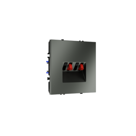 Розетка акустическая встраиваемая Voltum S70 4-местная, (титан)