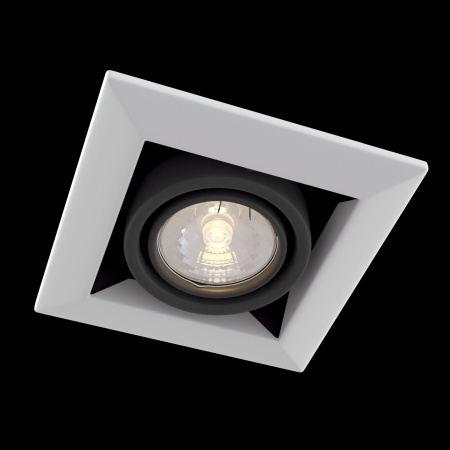 Встраиваемый светильник 1*GU10 50Вт Белый IP20 Metal Modern DL008-2-01-W Technical