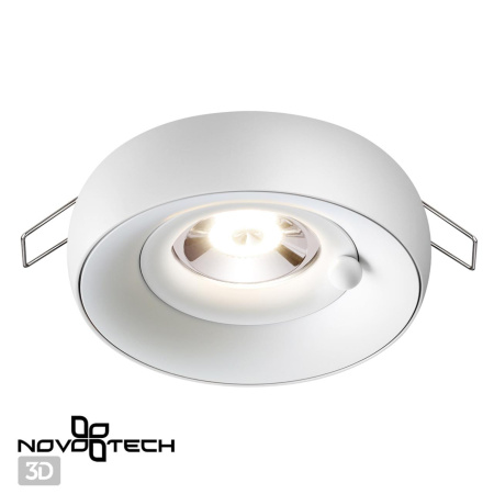 Св-к встр.влагозащ.IP44 GU10 50W 220V WATER белый/белый NOVOTECH
