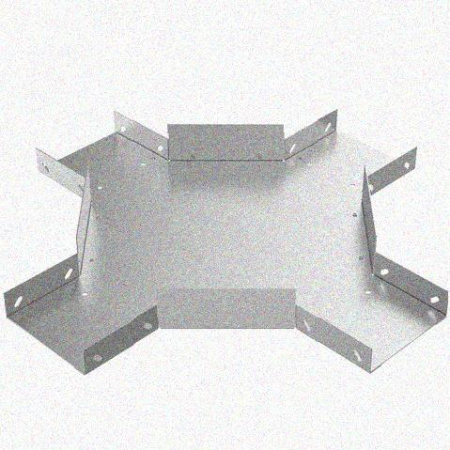 Лоток крестообразный замковый глухой КМЗГ 400х80 УХЛ1, горячее цинкование, S1,5