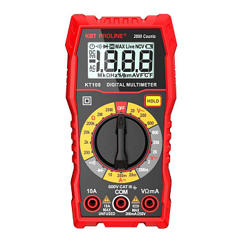 Мультиметр цифровой KT 108 "PROLINE" КВТ