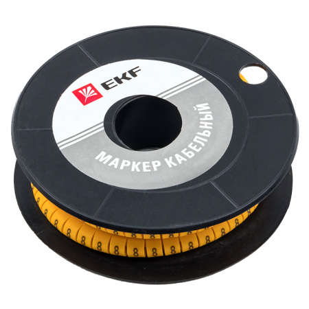 Маркер кабельный 4,0 мм2 "8" (500 шт) (ЕС-2) PROxima EKF