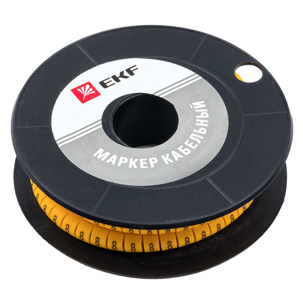 Маркер кабельный 4,0 мм2 "8" (500 шт) (ЕС-2) PROxima EKF