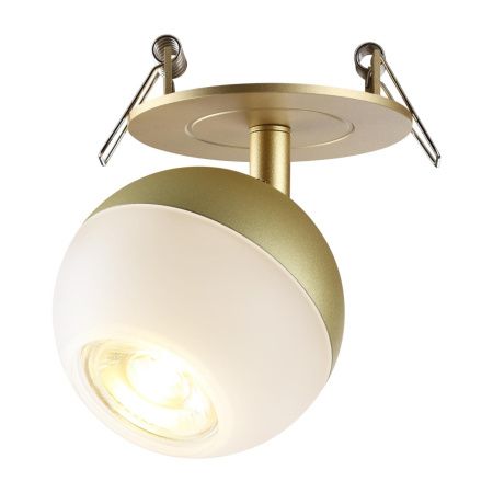 Св-к встр.IP20 GU10 9W 220V GARN матовое золото NOVOTECH
