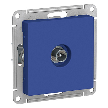 ATLASDESIGN Розетка TV проходная 4DB, аквамарин Schneider Electric