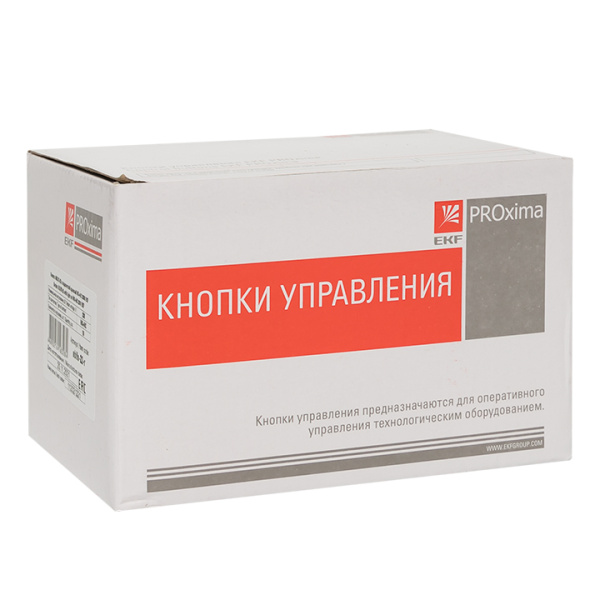 Кнопка ABLFS-22 с подсветкой красный NO+NC 230В PROxima EKF
