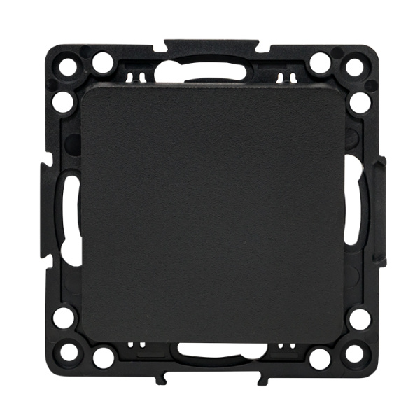 Стокгольм Механизм Выключателя 1-кл, 10А в/к черный EKF