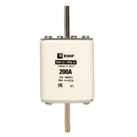 Плавкая вставка ППН-37 400/200А габарит 2 PROxima EKF