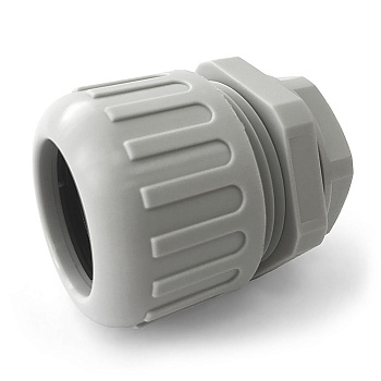 Муфта вводная усиленная (IP68) для гофрированных труб серая ВМУ-ГТ-25 (М25) (N-MGW25-26G) Промрукав