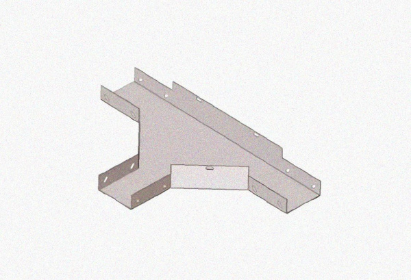 Лоток тройниковый замковый глухой ОТЗГ 150х65 У3, окрашенный, S1,5