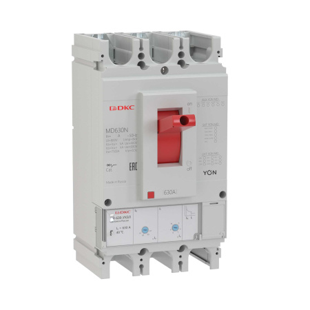 Выключатель автоматический ВА YON MD630F-TM400 3П 400А 50кА Ir 0.7…1xIn Ii 5…10xIn DKC