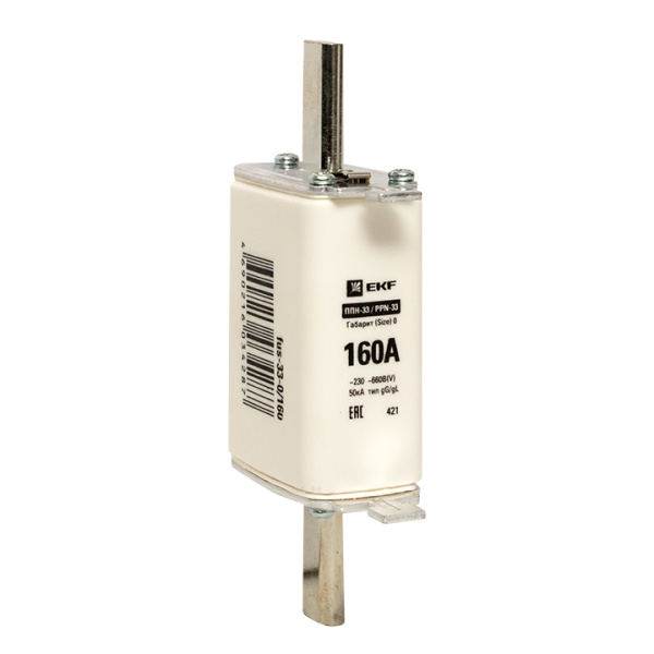 Плавкая вставка ППН-33 160/160А габарит 0 PROxima EKF