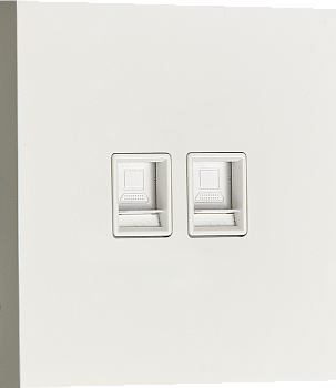 Donel N96 Компьютерная розетка RJ45 + RJ45 (двойная) cat.6/ClassE-8/8, Белый, серия DT Donel N96 Компьютерная розетка RJ45 + RJ45 (двойная) cat.6/ClassE-8/8, Белый, серия DT