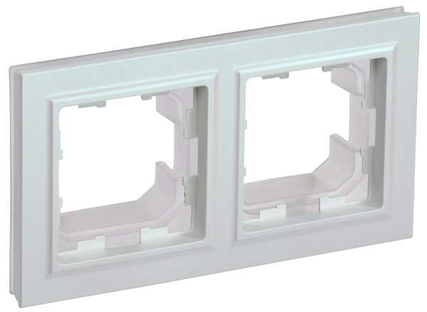 BRITE Рамка 2-местная IP44 РУ-2-БрЖ-44 жемчуг IEK