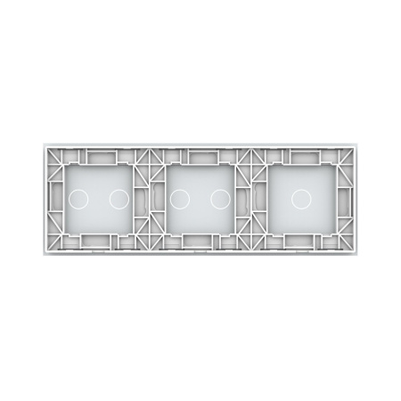 Панель тройная: 1 выключатель + 2 выключателя + 2 выключателя Белая Livolo