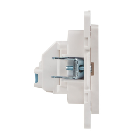 Стокгольм Механизм Розетки 1-местной б/з 10 А белый с защ, штор, EKF