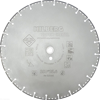 Диск алмазный отрезной 350*22,23 Super Metall 520350 Hilberg