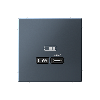 ARTGALLERY USB РОЗЕТКА тип-С 65Вт высокоскор.заряд. QC, PD, механизм, ГРИФЕЛЬ Systeme Electric