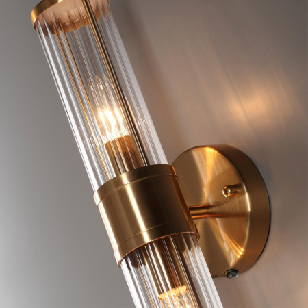 Настенный св-к E14 1*40W IP44 KEPA бронзовый/прозрачный/стекло ODEON LIGHT
