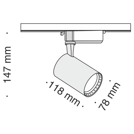 Светильник трековый 12Вт 4000K Белый IP20 Vuoro TR003-1-12W4K-W Technical