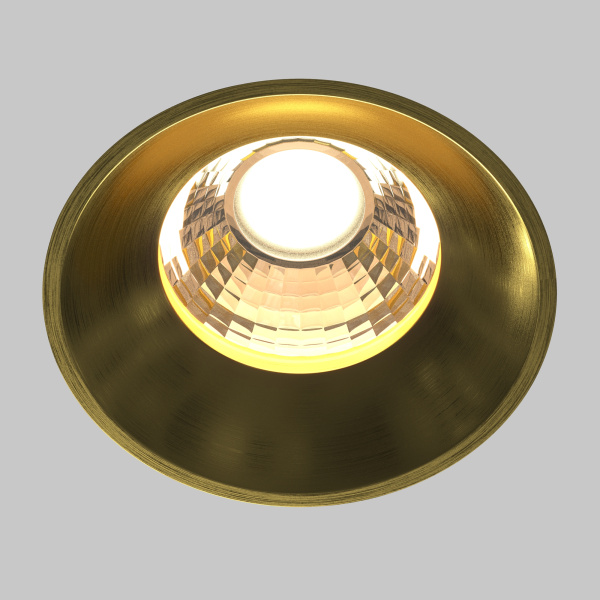 Встраиваемый светильник LED 12Вт Латунь IP20 Downlight DL058-12W3K-TRS-BS Technical Maytoni
