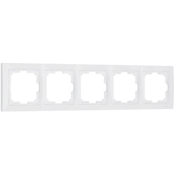 Snabb basic Рамка на 5 постов (белый, basic) Werkel