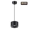 Св-к накл.с перекл.цв.темп.,пров.2м IP20 LED 3000К/4000К/6000К 12W вниз+3W вверх черн GIRO NOVOTECH