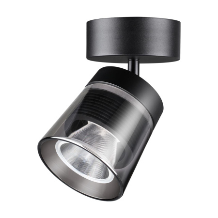 Св-к накл.св/д IP20 LED 4000K 20W 175-245V корпус черный/плафон дымчатый ARTIK NOVOTECH