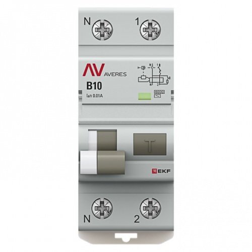Автоматический выключатель дифференциального тока DVA-6 1P+N 10А (B) 10мА (A) 6кА AVERES EKF фото 2