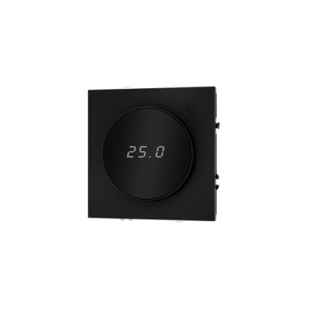 Терморегулятор электронный Voltum S70 с индикацией и датчиком, для теплого пола, (черный матовый)