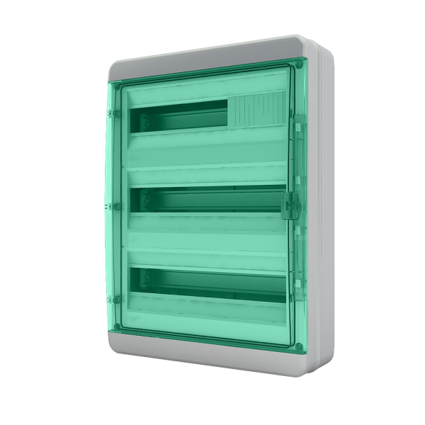 Щит навесной ЩРН-П 54 мод. зеленая крышка IP65 BNZ 65-54-1 Tekfor