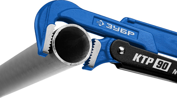 КТР-90, №2, ключ трубный, прямые губки ЗУБР