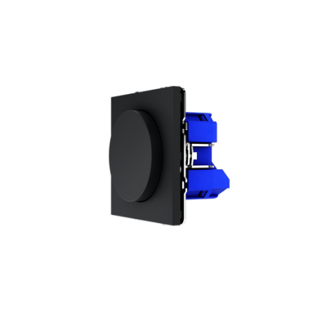 Светорегулятор встраиваемый Voltum S70 поворотно-нажимной 600 Вт, (графит)